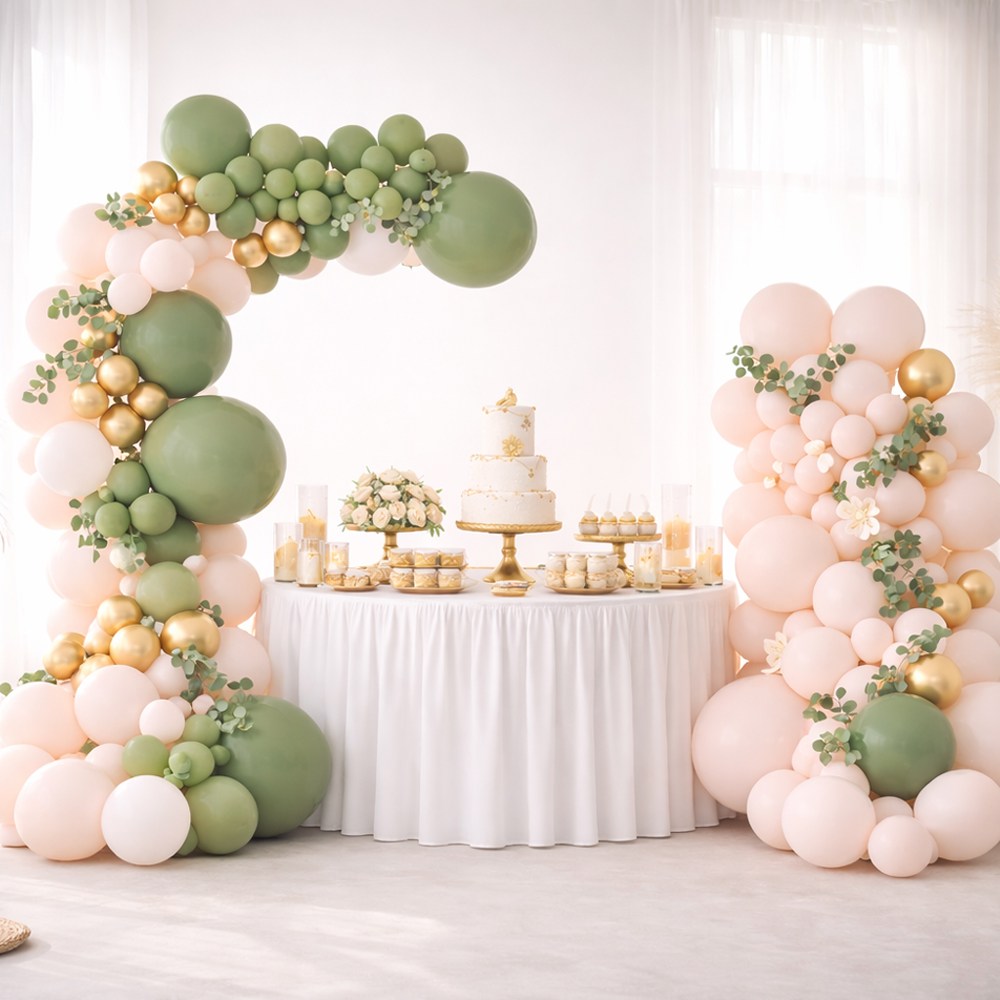 모아룸 풍선 가랜드 생일 파티 이벤트 장식 세트, 1세트, 파티 002(148pcs), 현재가 14,110원