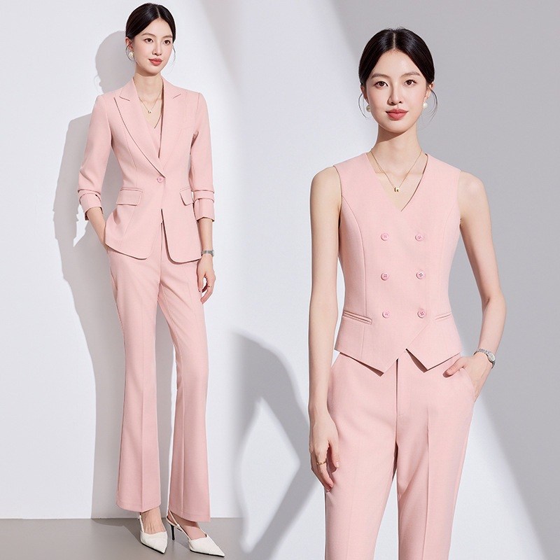 여자정장세트 오피스룩 고급 인싸 정장 버튼 자켓+조끼+바지 쓰리피스 양복세트 면접복(직장 비즈니스 여성 필수 세트) 83,000원