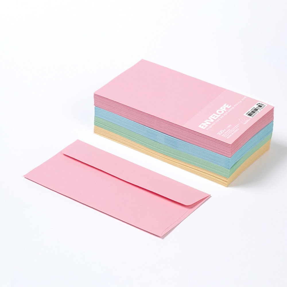PaperPhant 하이퀄리티지 봉투 4컬러 프리미엄 색지(90g)  가로형 12,880원