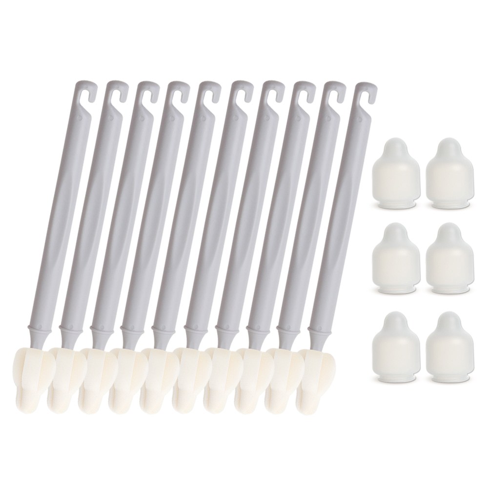 하이비 젖병 젖꼭지 세척솔 몽글이 롱 미니솔 5p + 먼지보호캡 3p 27,500원