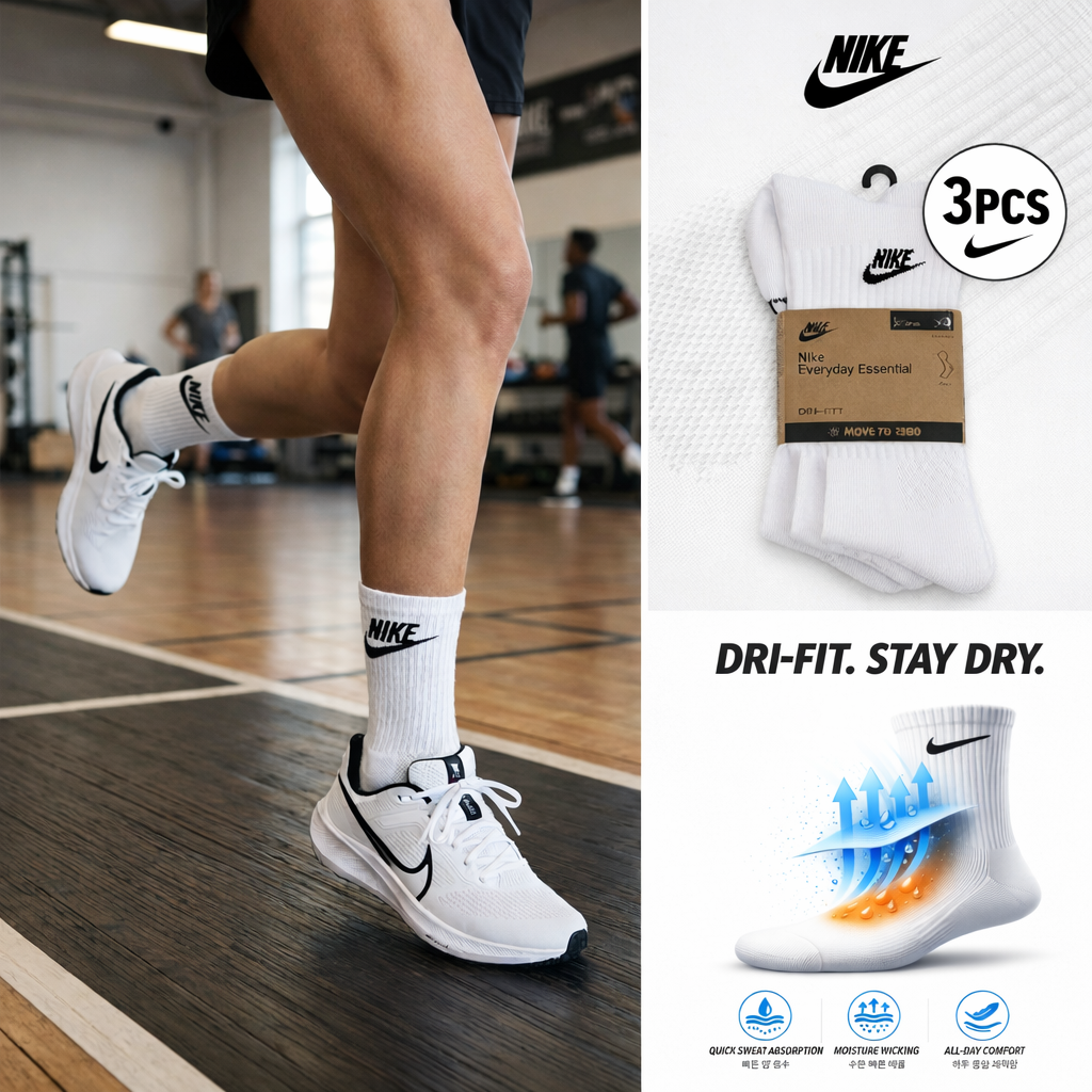 나이키 양말 에브리데이 쿠션 크루 장목 3족 세트 AP2601-01 29,000원