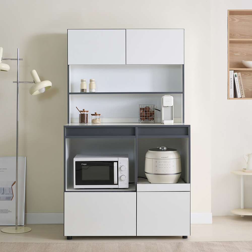 힘찬리빙 이노 1000 광폭 렌지대 상부장 세트 밥솥장 홈카페장 주방 전자렌지 선반 정수기 다이, 이노 1000 광폭 렌지대 상부장 세트 218,900원