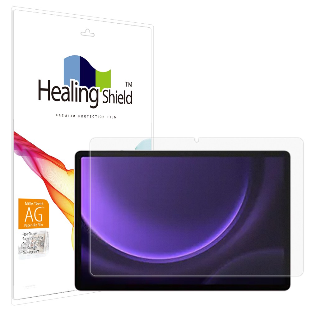 힐링쉴드 갤럭시탭S9 FE 플러스 항균 종이질감 블루라이트차단 액정보호필름 33,800원