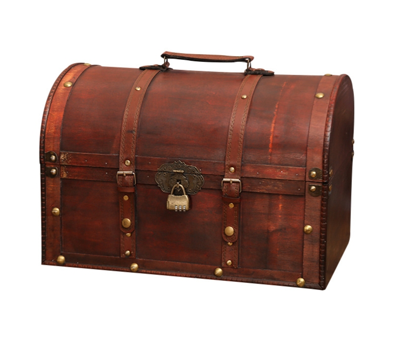 유니픽스 빈티지 상자 잠금 복고풍 인테리어 보물상자 수납함 정리함 엔틱 소품 36,900원