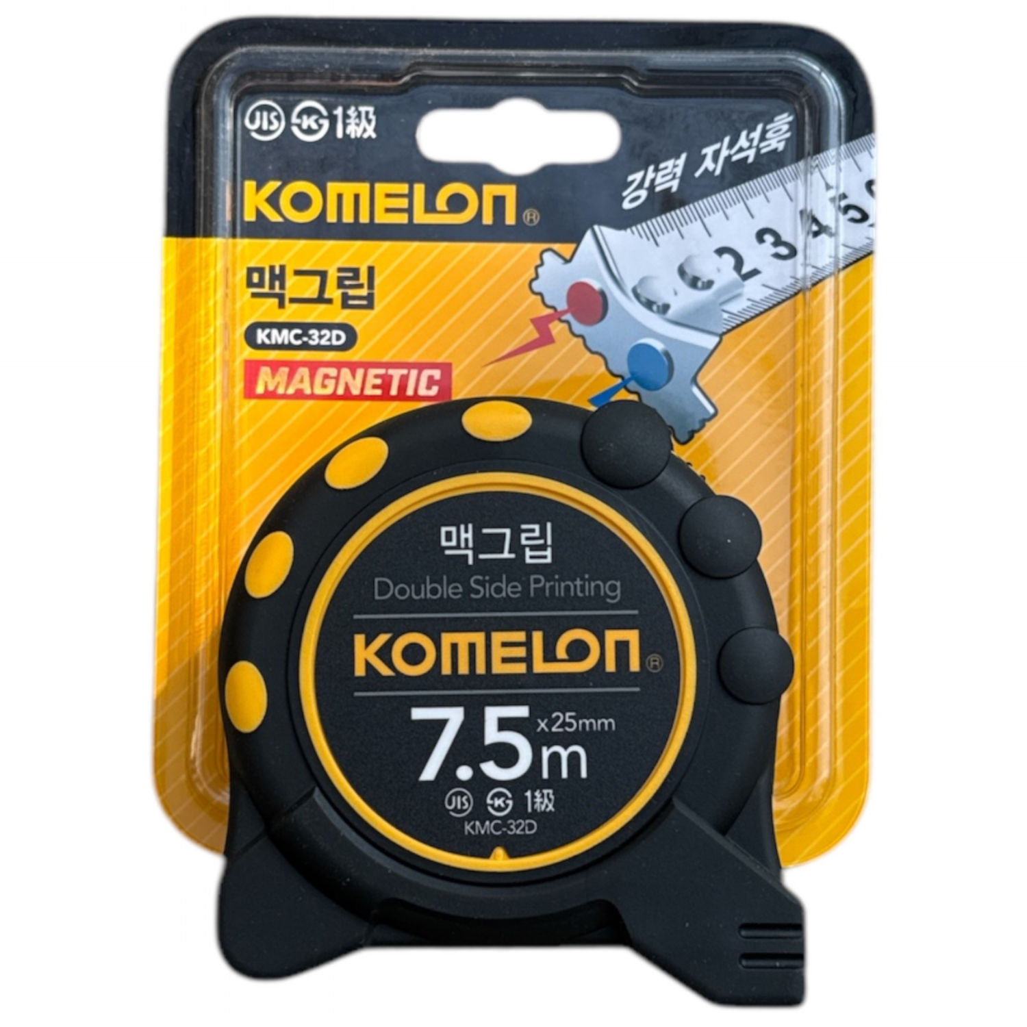 원진공구 양면줄자 자석가능 7.5m, 1개 14,800원