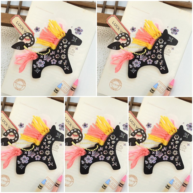 우드 말 키링 만들기 5세트 자개스티커포함 말키트 미술놀이 우드아트 가방 열쇠고리 새해선물 미술수업 체험활동, 말키링(자개스티커포함)5세트, 1개 24,500원