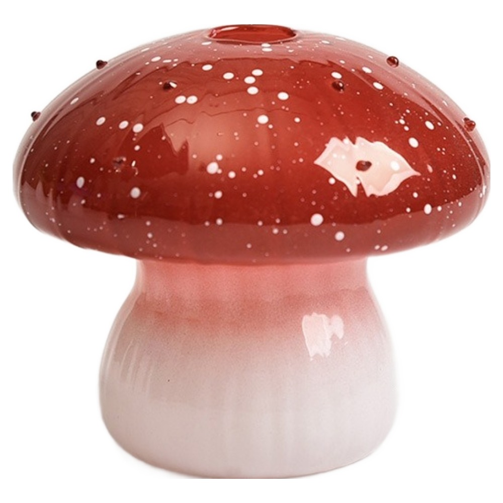 귀여운 버섯 컬러 그라데이션 유리 오브제 화병 MW0120 12,500원