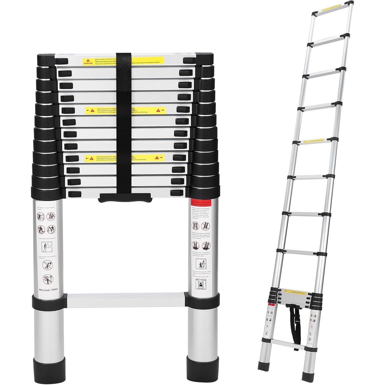 가르브이 항공 알루미늄 안테나 사다리 신축식 일자 사다리 2.6m 3.8m 5m 6.2m, 1개 102,300원