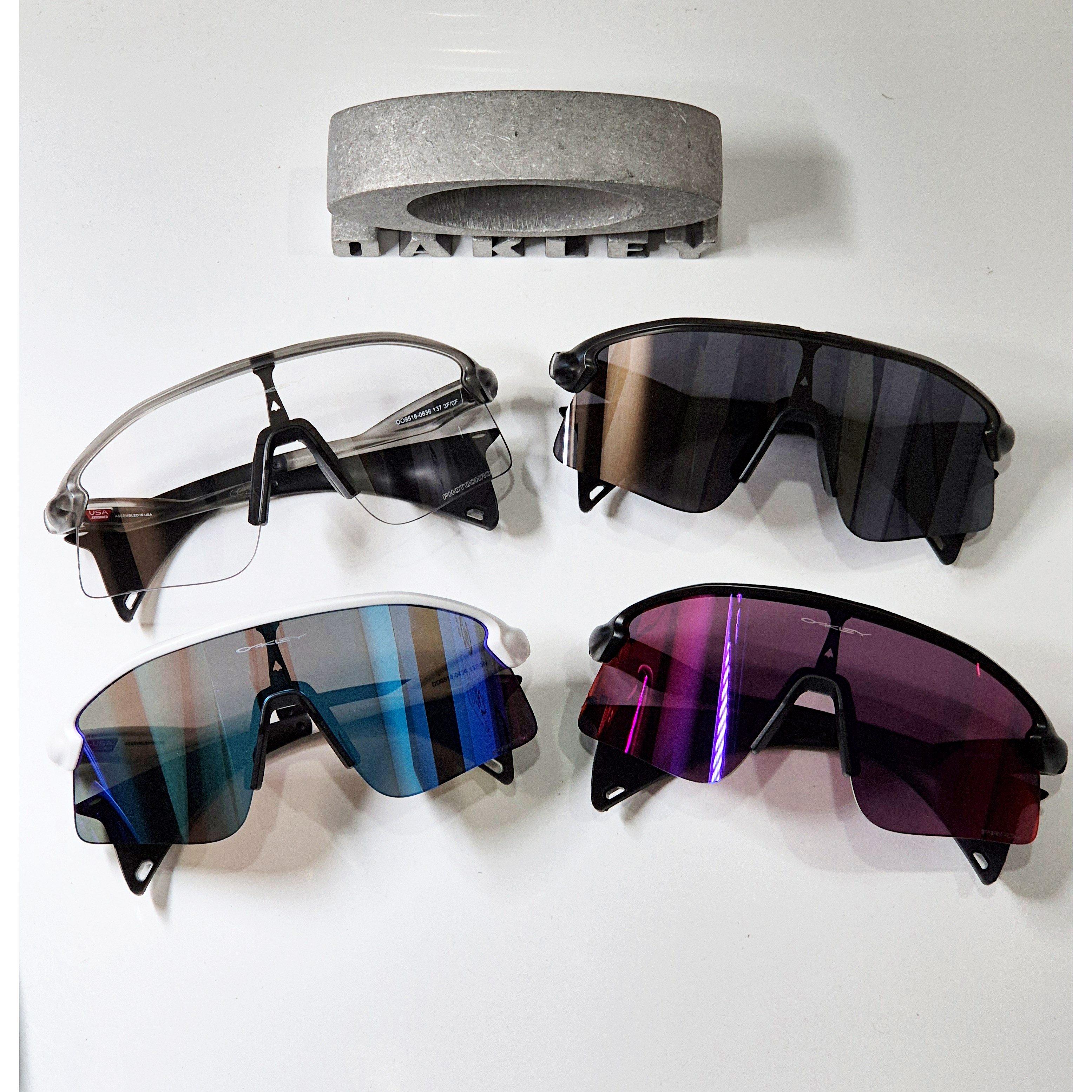 오클리 스턴트 데빌S 9518 선글라스 프리즘 변색 렌즈 러닝 테니스 골프 등산, 1개, 10.투명 무광 / 프리즘 필드 렌즈 262,200원