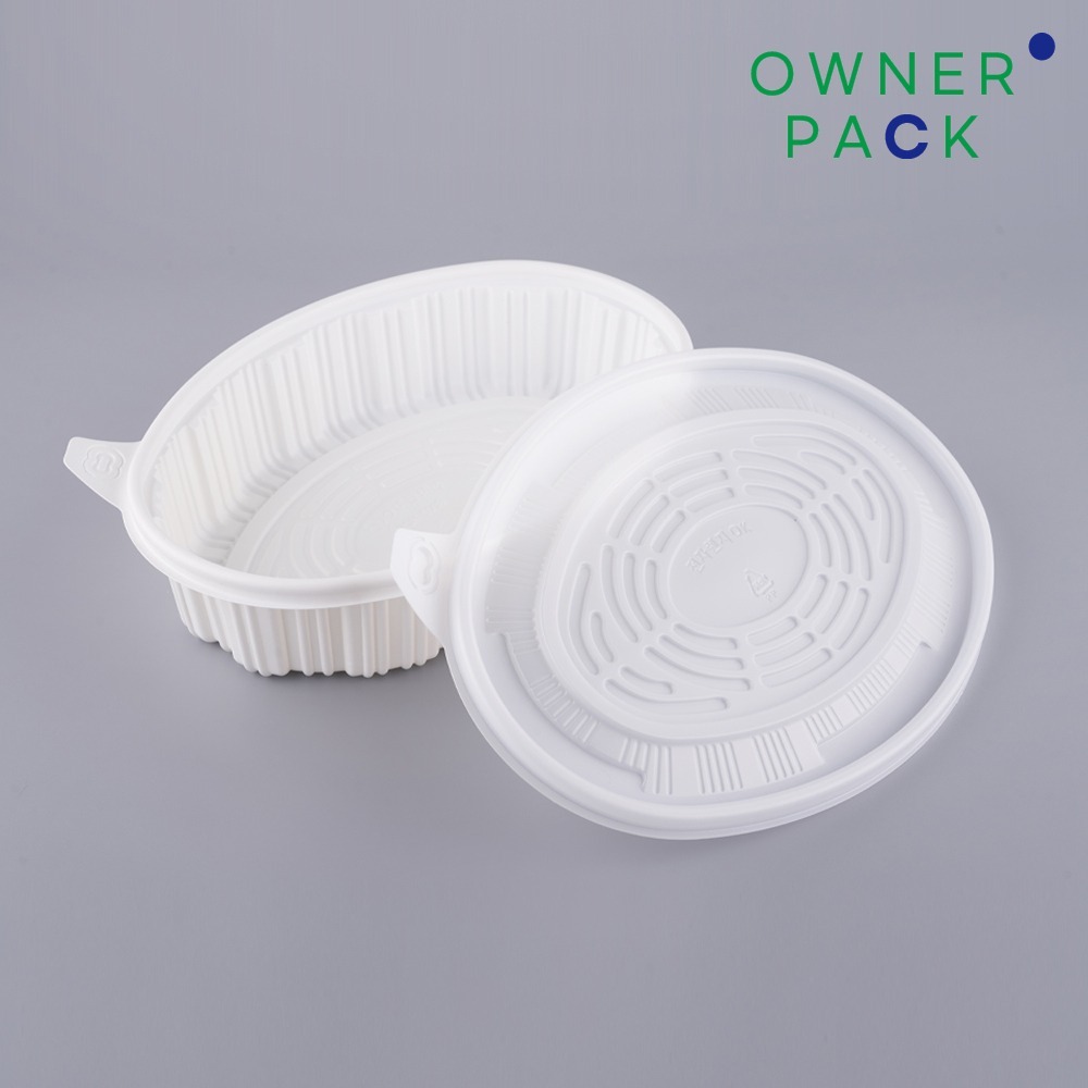 [SJ] 타원형 찜용기 (대) 3000ml 200개 세트 125,400원