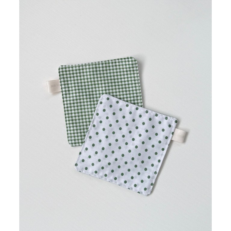 유스토어 핸드메이드 양면 티코스터 홈카페 컵받침 2P 세트, 1세트, 그린 9,900원