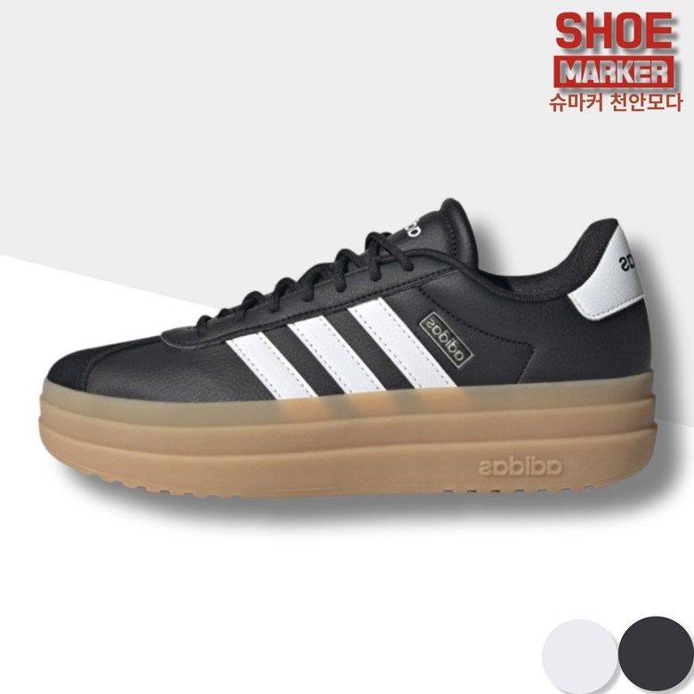 슈마커 슈마커 아디다스 VL 코트 볼드 사모아 가젤 슈타트 여자 키높이 신발 여자 스니커즈 IH3081 블랙화이트_CA 85,000원