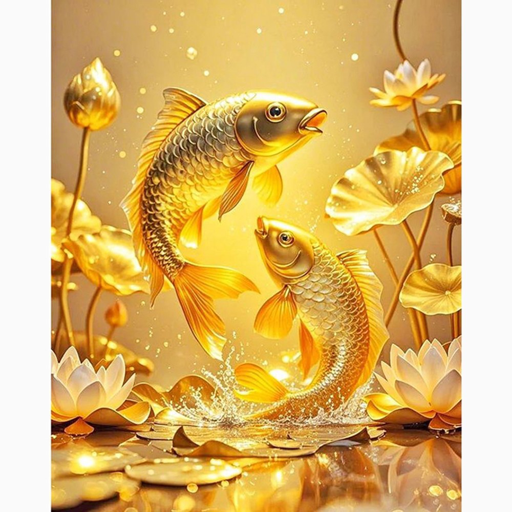 diy 보석십자수 황금비단잉어 황금연꽃 전체수 취미생활, 비단잉어A타입 60X80CM, 1개 36,940원