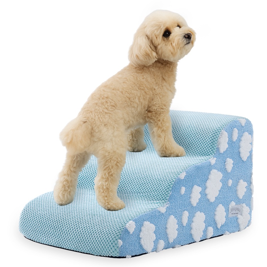 멍템 강아지 곡선형 계단, 구름패턴, 1개 57,400원