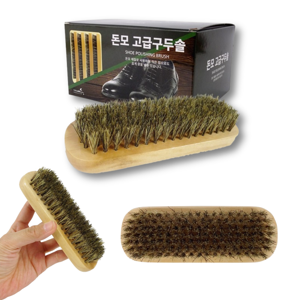 하루미 프리미엄 돈모 구두솔 브러쉬 먼지털이 돼지털 5,180원