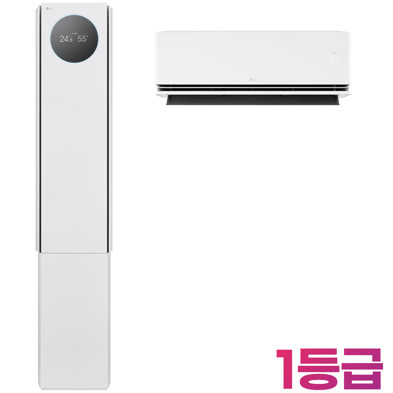 18+6평형 1등급/ FQ18GV6EE2/ LG 휘센 AI 오브제컬렉션 뷰I 프로 에어컨 2in1 (6시리즈)/색상 에센스화이트/스탠드+벽걸이+실외기/멀티형에어컨 2026년 출시/ 3,860,000원