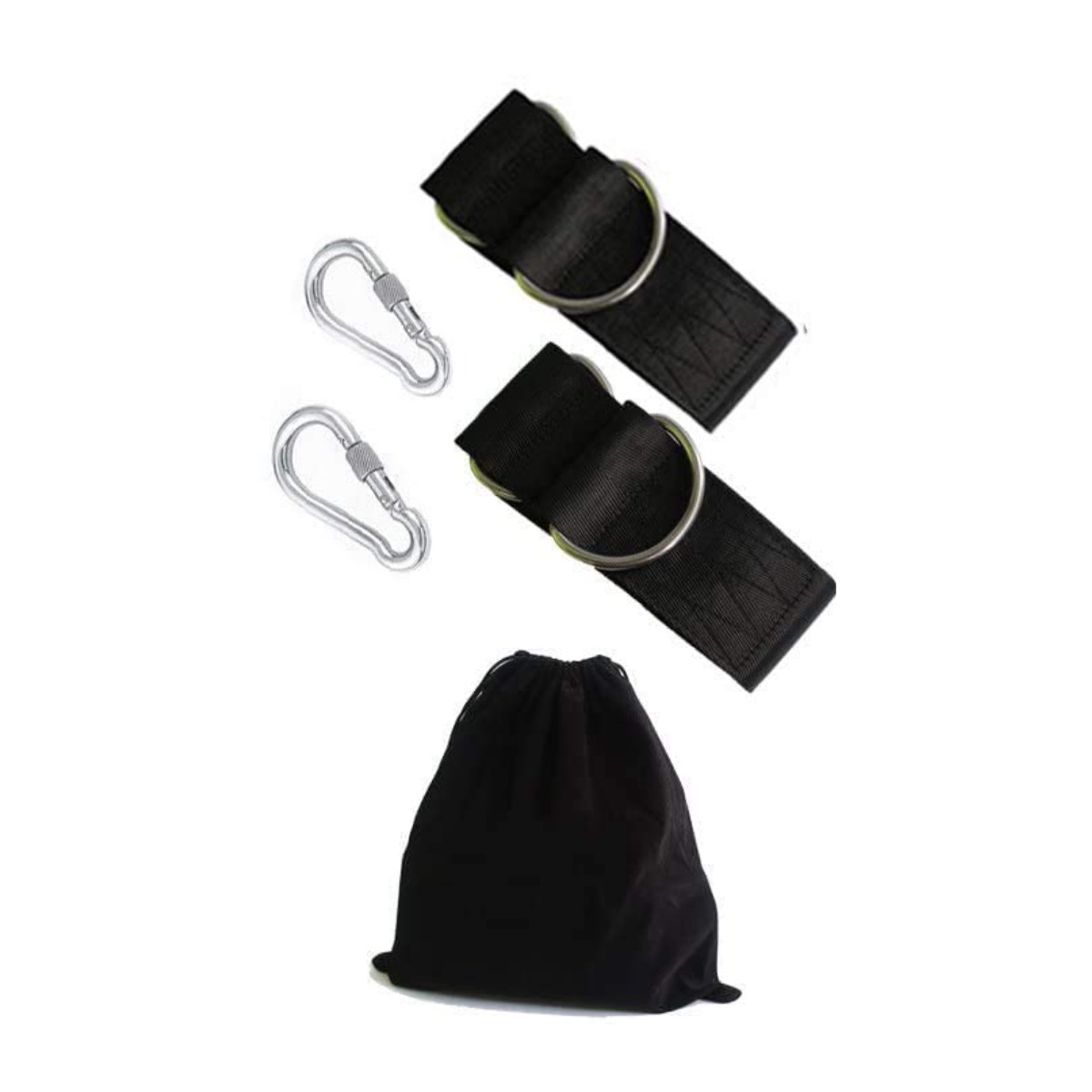 해먹 그네 고정벨트 고강도 나일론 스트랩 2개와 수납팩 1개, 검정색 9,800원