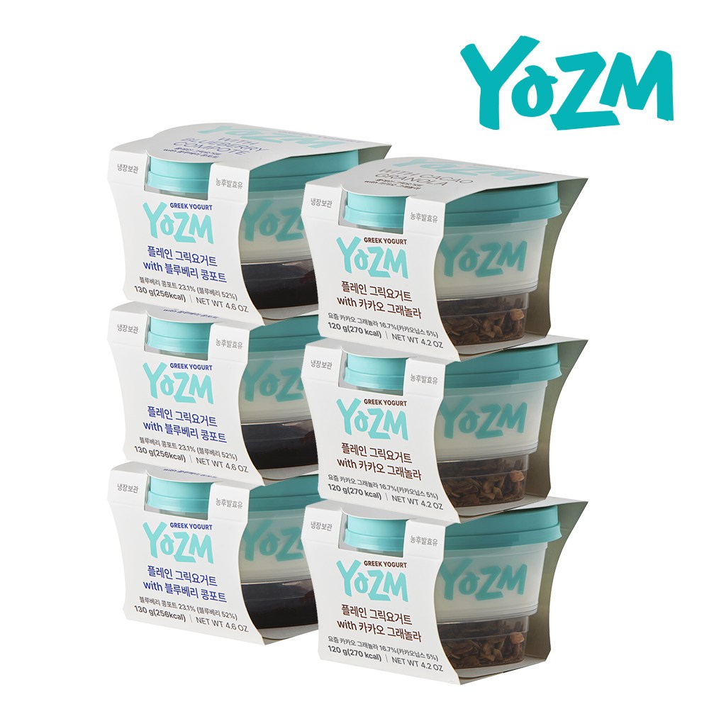 요즘 플레인with블루베리콩포트+플레인with카카오그래놀라, 130g, 1개 28,400원