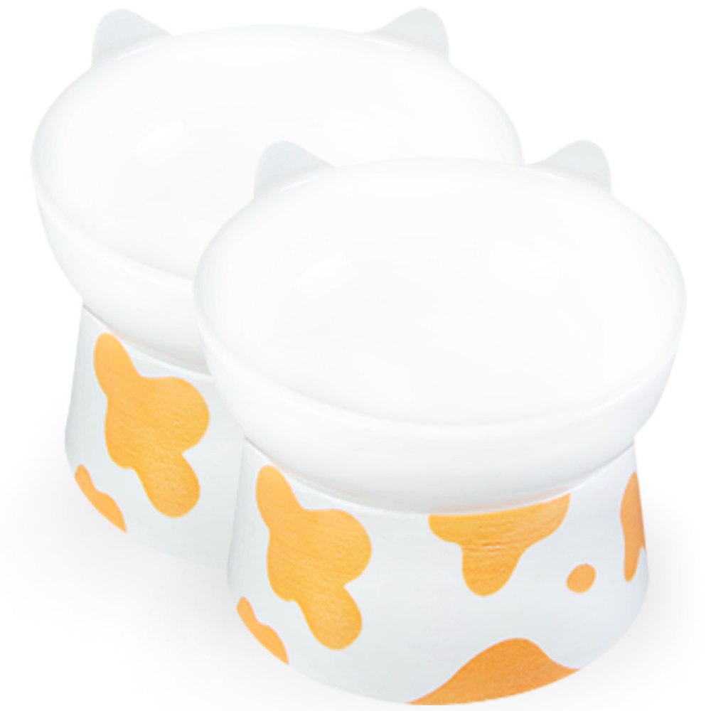 모나지오 반려동물 멍냥얼룩이 도자기 식기 2p 세트 14,800원