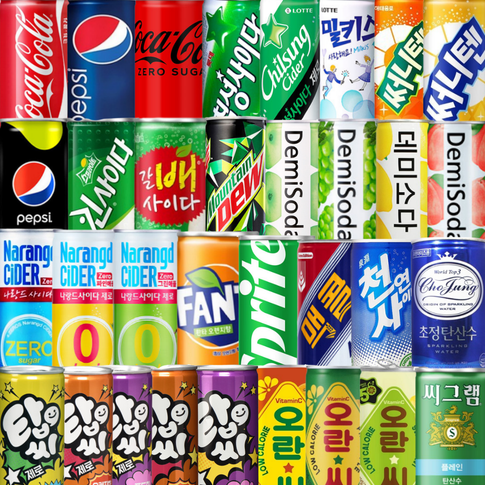 (당일출고)탄산음료 모음전 콜라 사이다 제로콜라 제로사이다 나랑드사이다 데미소다 맥콜 천연사이다 25,900원