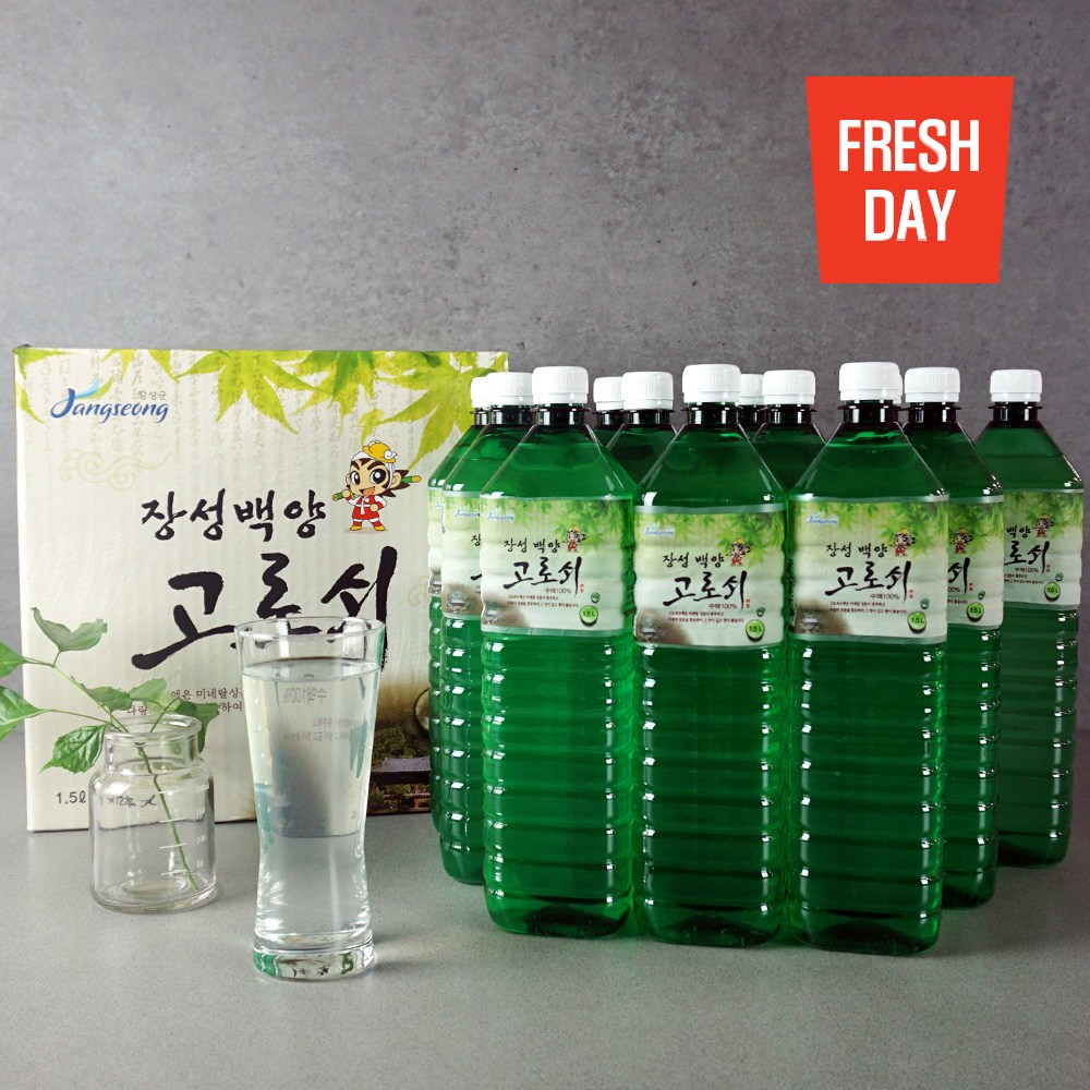 [장성백양] 내장산 맑은 고로쇠 물 수액, 1.5L, 12개 93,000원