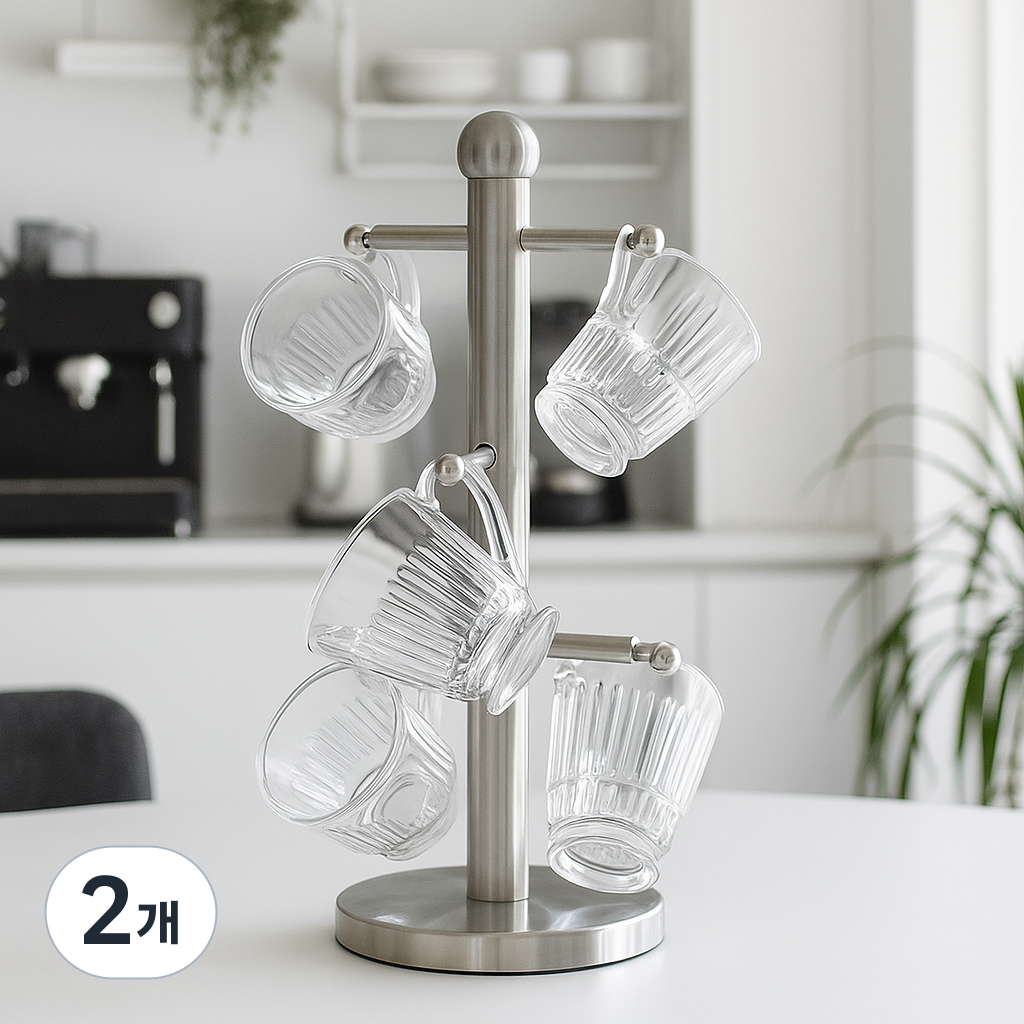 스테인리스 머그컵 걸이 스탠드, 2개, 스텐 29,880원