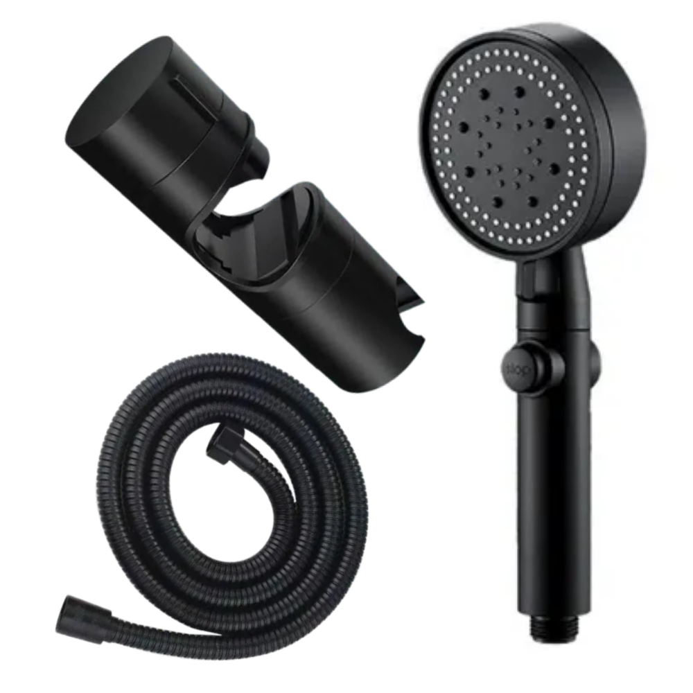 소소센스 수압상승 업그레이드 6단 조절 샤워기헤드 호수2m 샤워기걸이, 블랙색, 1개 17,960원