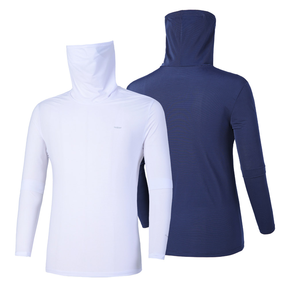 [BFL] (1+1) 남성 냉감 마스크넥 긴팔 티셔츠_자외선차단 쿨가드, 현재가 29,870원