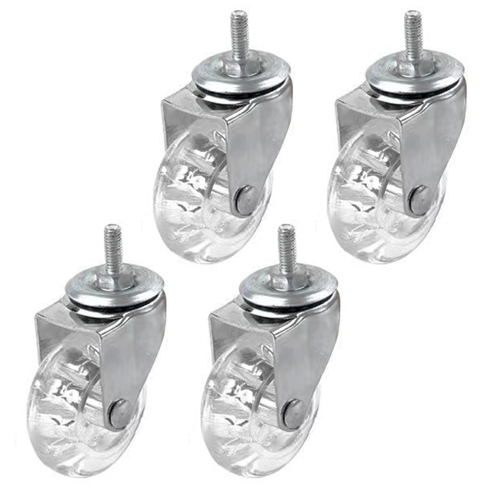 스톤락 2인치 크리스탈 TPU 무소음 캐스터 바퀴 M6, 4개 10,980원