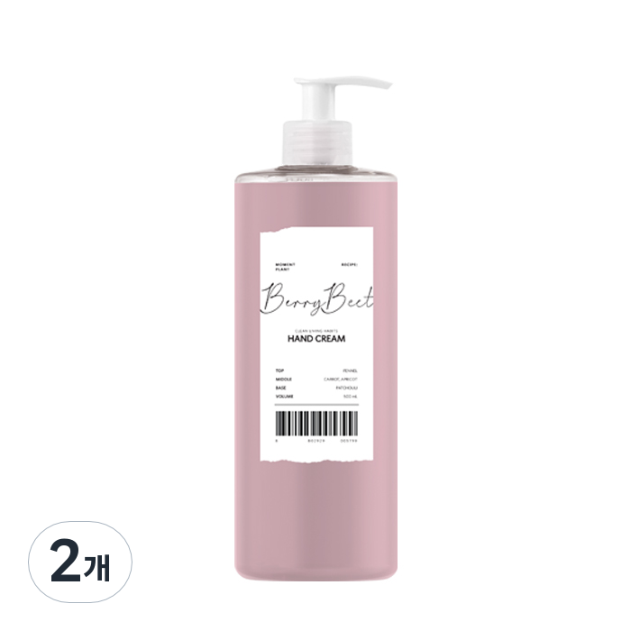 미미로린스 모먼트 플랜트 핸드크림 베리비트, 2개, 500ml 21,800원