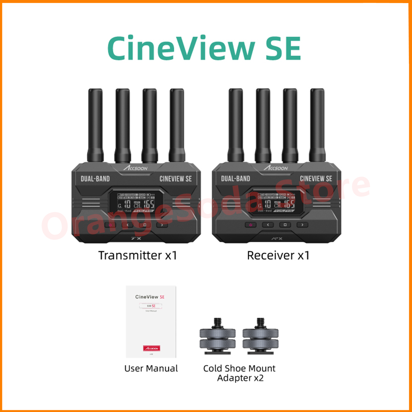 Accsoon 시네뷰 SE/HE SDI 및 멀티 스펙트럼 2.4Ghz 듀얼 밴드 무선 비디오 송신기 시스템 사진 792,300원