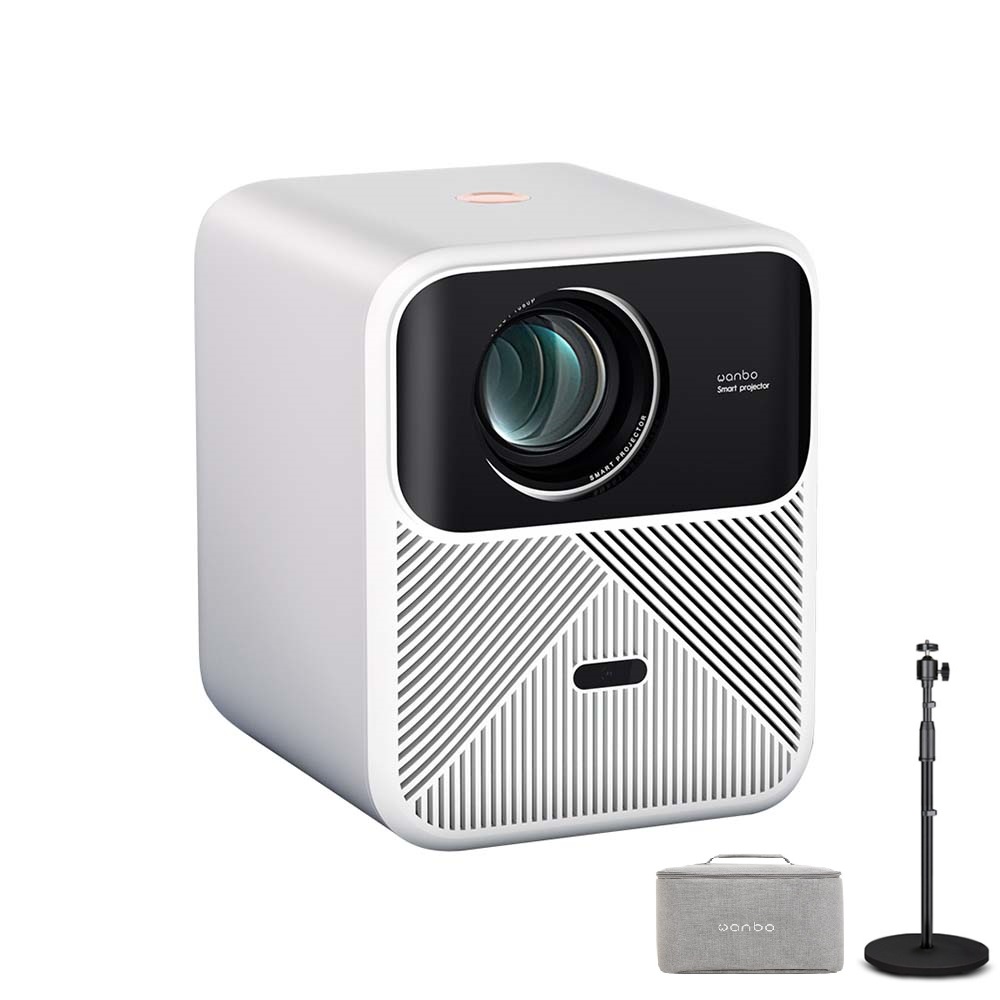 wanbo 안드로이드 오토포커스 오토키스톤 Full HD 900ANSI 우퍼 내장 빔 프로젝터 Mozart1, 스탠드거치대 포함 가방 포함 561,000원
