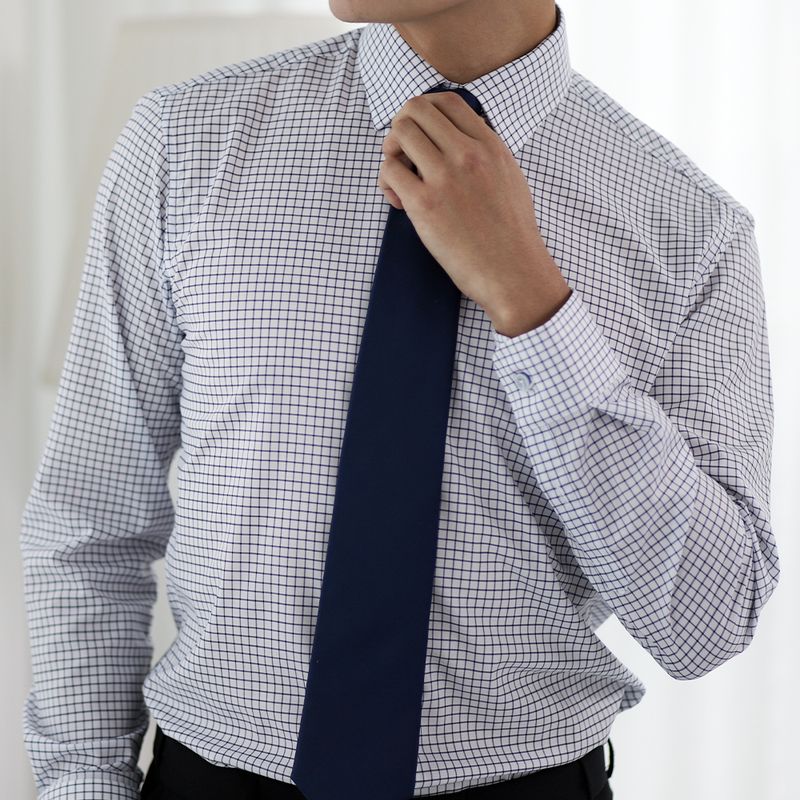 어셔츠 구김없는 고스판 남자 남성 긴팔 체크 와이셔츠 핀체크101 58,800원