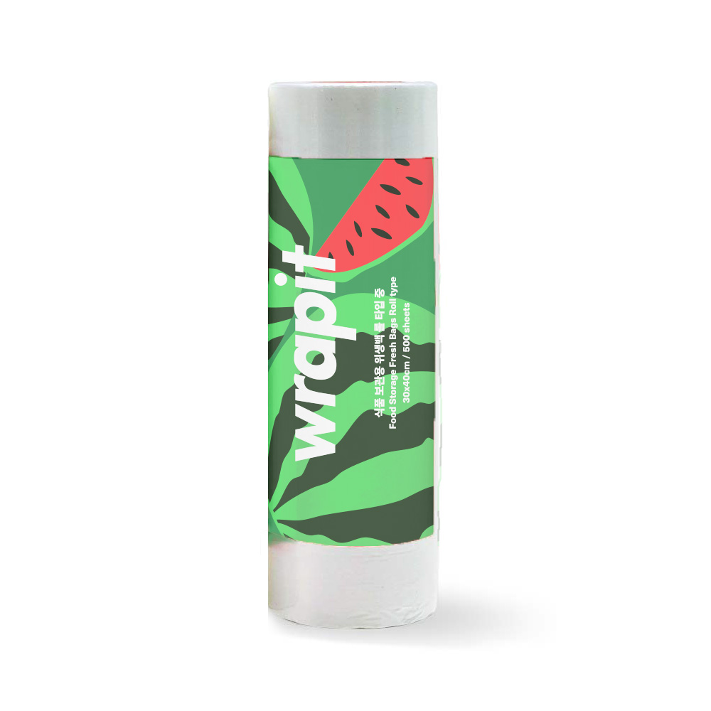 랩잇 비닐 크린 롤백, 1개, 500개입, 중(M) 12,000원