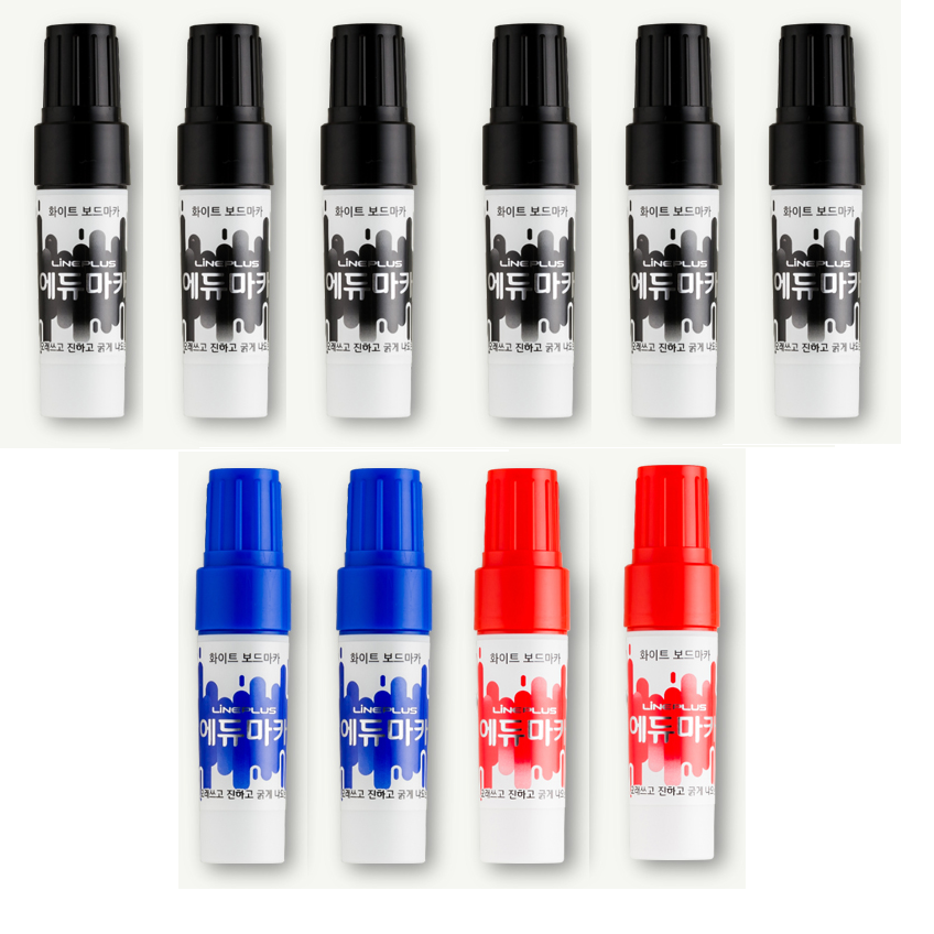 [엘제이] 라인플러스 에듀마카 혼합 10p(흑색 6p + 청색 2p + 적색 2p) 40,420원