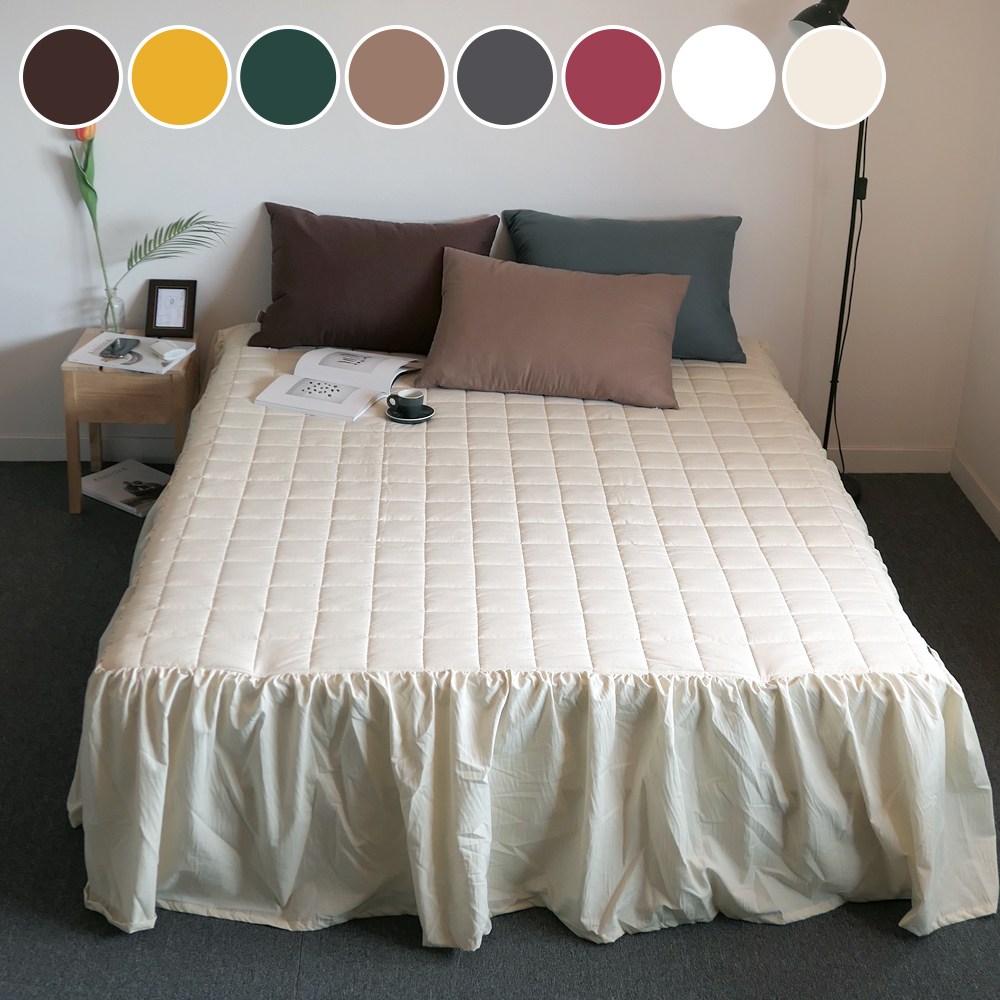 헬로베딩 광목 순면 스커트형 누빔침대커버 38,900원