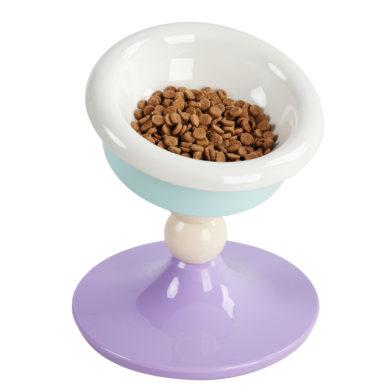 팔업 푸딩 강아지 밥그릇 고양이 밥그릇 높이각도조절형 세라믹 식기, 1개, 라벤더민트 22,500원