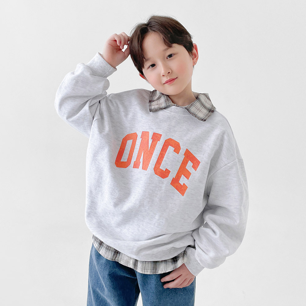 베리클로젯 아동용 원스 바이브 남아 키즈 맨투맨 티셔츠 30,500원