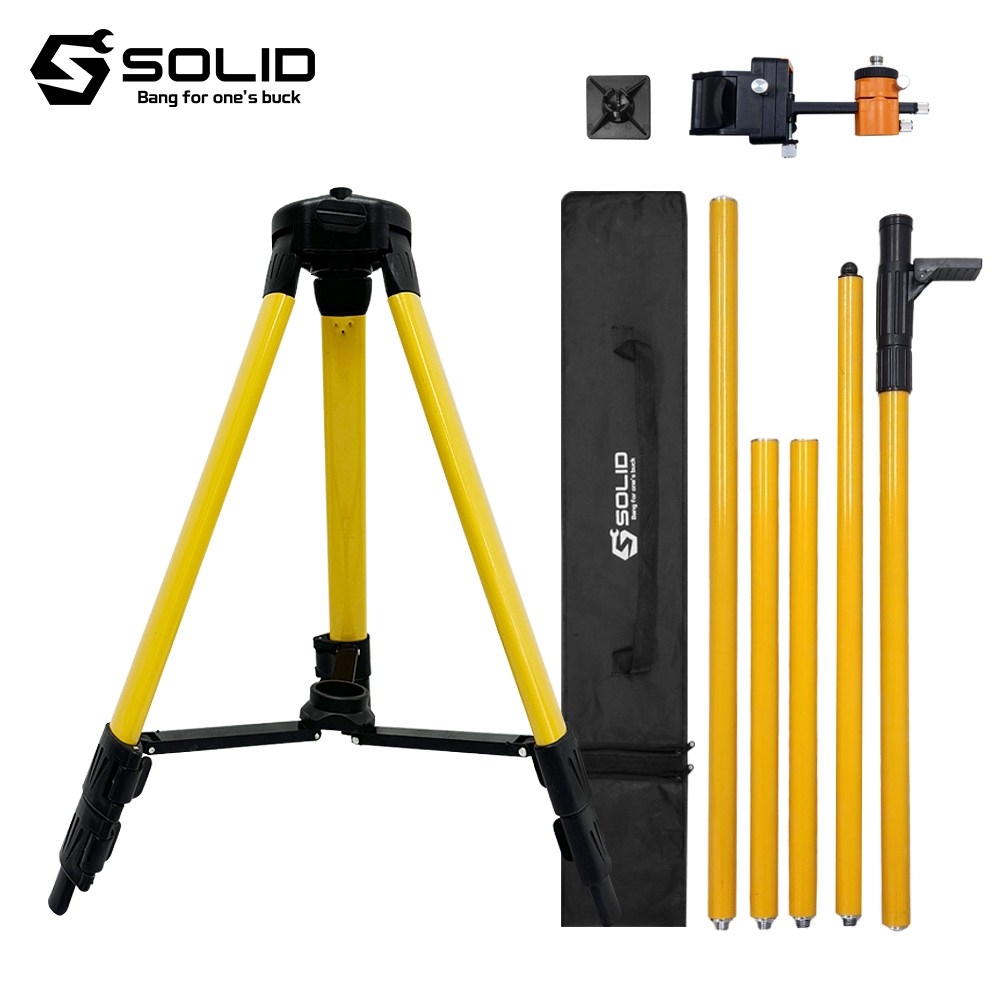 솔리드 레이저 레벨기 삼각대 폴대 서포트 4미터 삼각다리 레벨다리 SOL-TP3900, 1개 66,000원