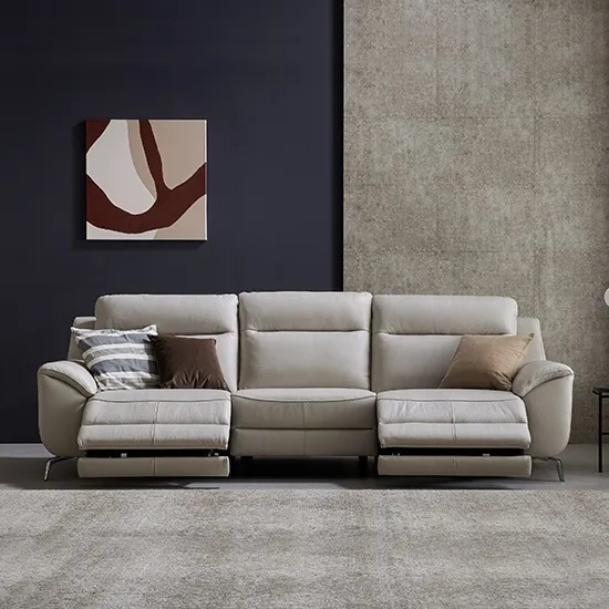 무브미 한샘 프라임 리츠 리클라이너 소파 4인 방문설치, 페더화이트 2,099,000원