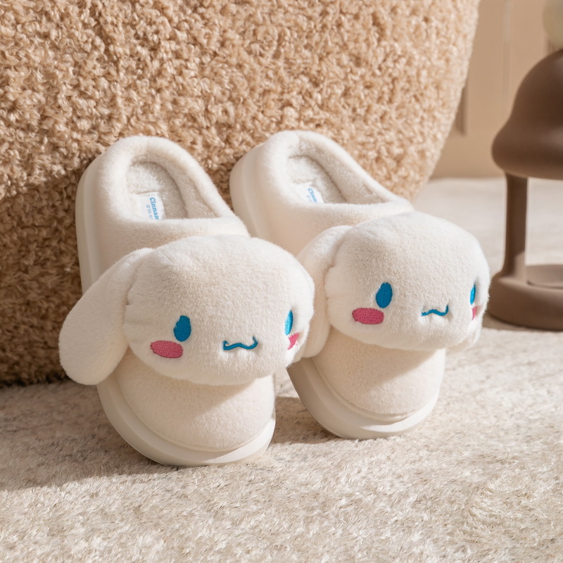 크로스 보더 산리오 겨울 털슬리퍼 17,800원