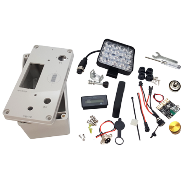 고효율 집중광 다색 집어등 만들기 3컬러 볼락 갑오징어 갈치 풀치 루어 48W 컨넥터타입, 노 배터리+노 충전기, 3색 49,000원