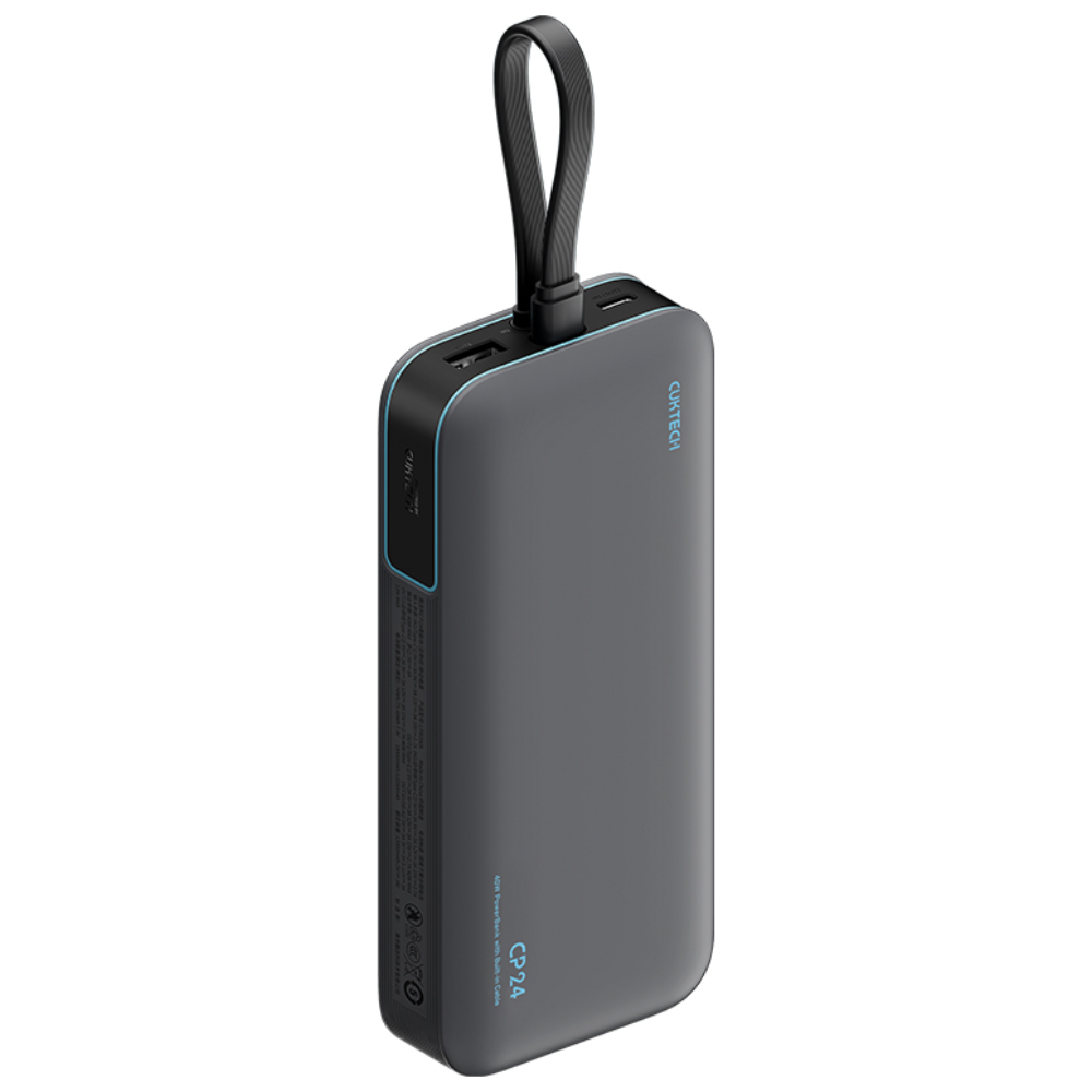 CUKTECH 쿡테크 40W 대용량 20000mAh 일체형 보조배터리 고속 충전 보조배터리 전력 표시/여행용 기내반입, 회색, LPB200N 34,900원