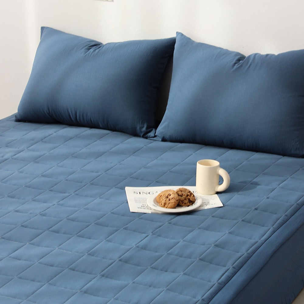 루시드슬립 국내산 부드러운 아멜리 워싱 고정밴딩 침대패드, 클래식 블루 18,850원