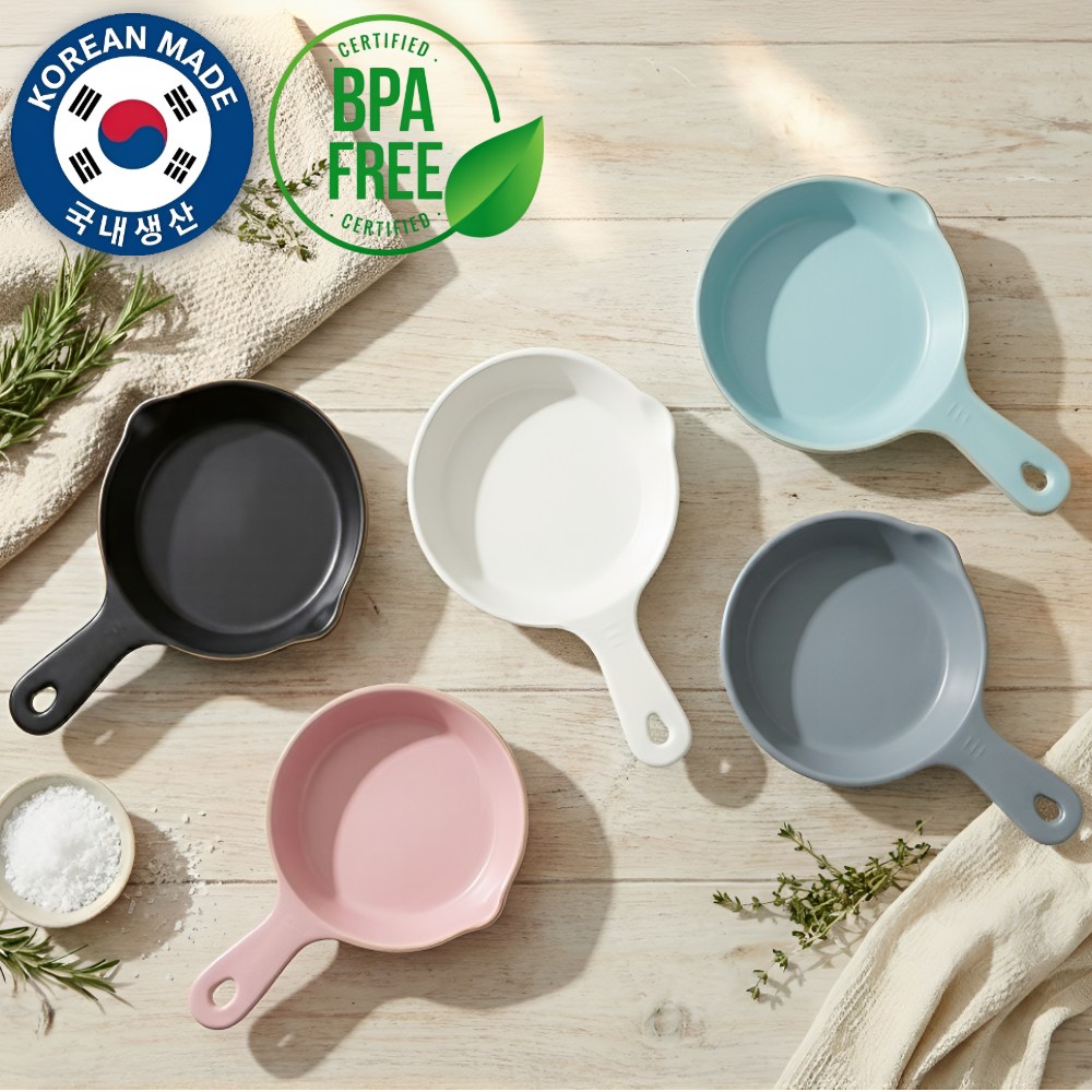 벨로튼 국내생산 핸들플레이트 손잡이 앞접시 5종 세트 환경호르몬 불검출, 5개, 혼합색상 13,900원