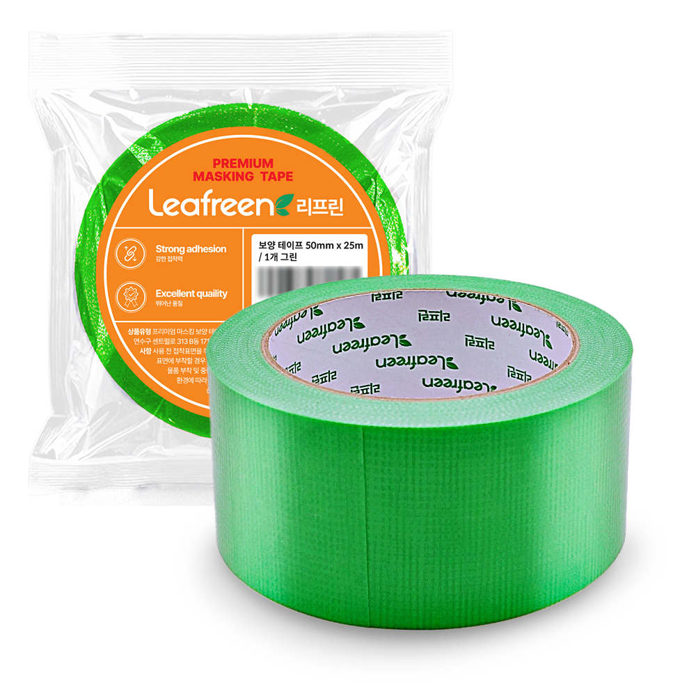 리프린 무잔사 끈적임 없는 인테리어 보양테이프 50mm x 25m, 1개, 그린 4,400원