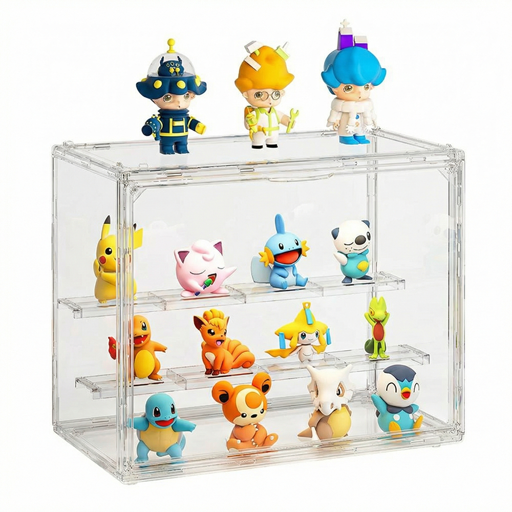 모더너리 다용도 보관 투명 쇼케이스 계단형 피큐어 장식장, 1개 8,300원