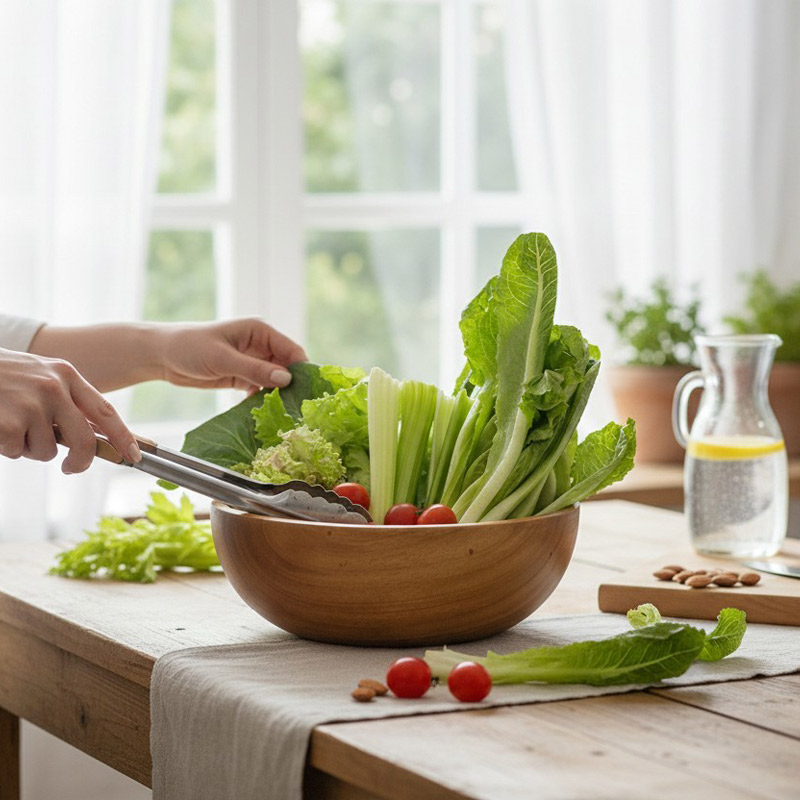 Holin 아카시아 통원목 수제 우드 샐러드볼(대), 1개 36,900원