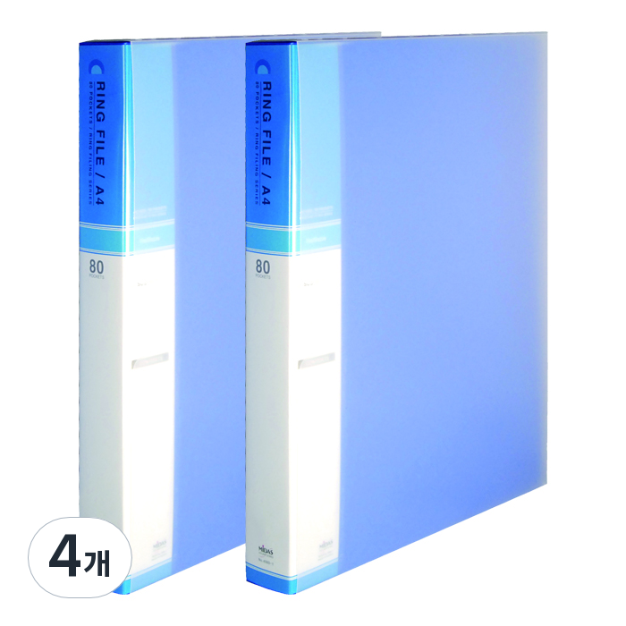 마이다스 80매 칼라 링화일 인덱스 A4, 청색, 4개 26,000원