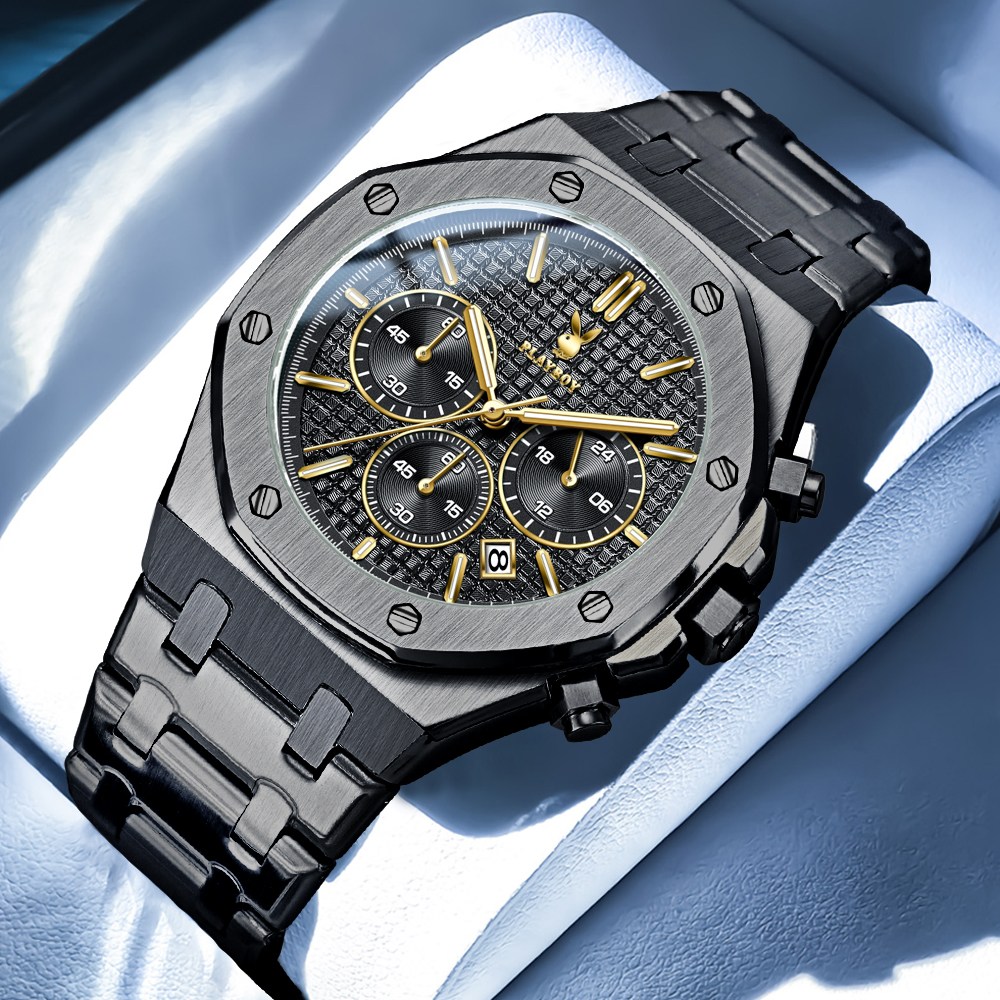 PLAYBOY 플레이보이 남성용 시계 고급스럽고 심플한 디자인의 방수 스테인리스 스틸 밴드 79,500원